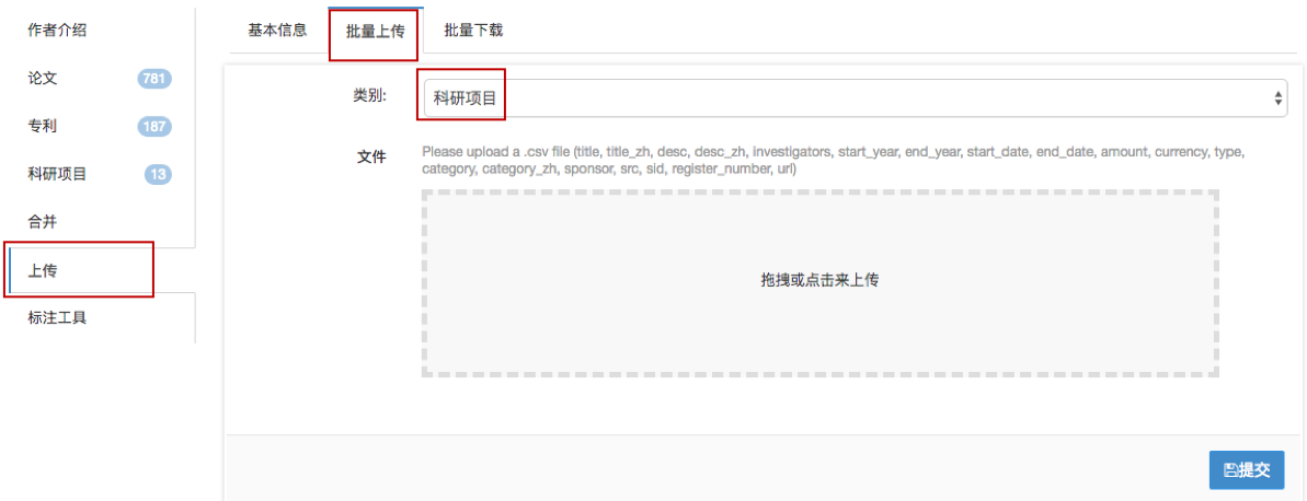 batch upload project