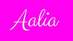 Aalia Nazir